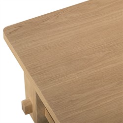 Maurice Coastal Beach Natural Oak Rectangular 2 Tier Coffee Table|