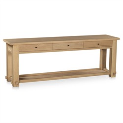 Maurice Coastal Beach Natural Oak Console Table|