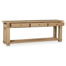 Maurice Coastal Beach Natural Oak Console Table|