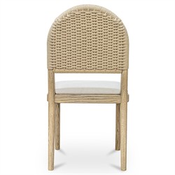 Imran Coastal Beach Natural Oak Dining Chair - Set of 2|