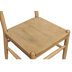 Talise Updated Traditional Brown Wood Dining Chair - Set of 2|