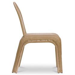 Makari Coastal Beach Natural Rattan Outdoor Dining Chair - Set of 2|