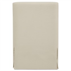 Elaine Modern Classic Cream Slipcovered Outdoor Dining Arm Chair|