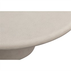 Zavier Modern Classic Cream Concrete Oval Outdoor Dining Table - 78"|