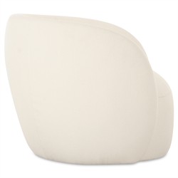 Raye Modern Classic Cream Curved Outdoor Lounge Chair|