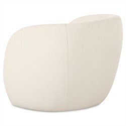 Raye Modern Classic Cream Curved Outdoor Lounge Chair|