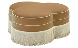 Carlyn Turmeric Performance Velvet  Ottoman|
