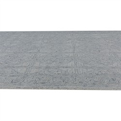 Lewi Updated Traditional Light Blue Wool Diamond Patterned Rug - 5'x8'|