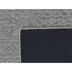Lewi Updated Traditional Light Blue Wool Diamond Patterned Rug - 5'x8'|