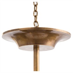 Analise Traditional Vintage Brass Leaf Tiered Chandelier|