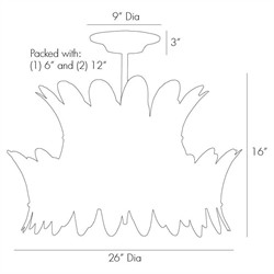Analise Traditional Vintage Brass Leaf Tiered Chandelier|