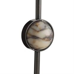 Norbert Coastal White Ricestone Horn Sculpture|