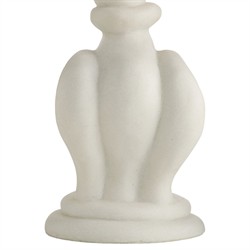 Marilyn French Country White Ricestone Flame Finial Sculpture|
