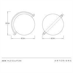 Milo Modern Green Jungle Marble Globe Sculpture|