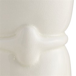 Maud Modern Classic White Ceramic Decorative Vase - Set of 2|