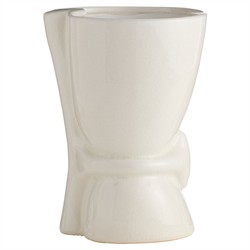 Maud Modern Classic White Ceramic Decorative Vase - Set of 2|