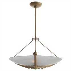 Karlsen Modern Frosted Glass Disc Semi Flush Mount|