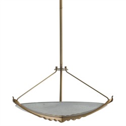 Karlsen Modern Frosted Glass Disc Semi Flush Mount|