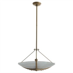 Karlsen Modern Frosted Glass Disc Semi Flush Mount|