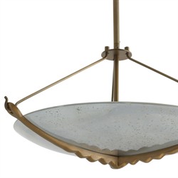 Karlsen Modern Frosted Glass Disc Semi Flush Mount|