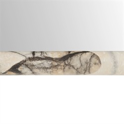 Trevino Modern Grey Marbled Resin Rectangular Wall Mirror|