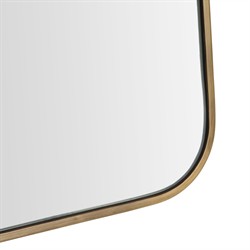 Lennox Modern Classic Antique Brass Suspended Wall Mirror|