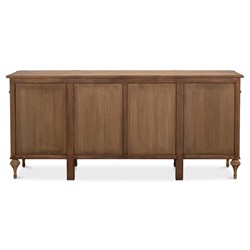 Callow French Country Distressed Natural Pine Wood Sideboard|