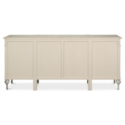 Callow French Country Distressed Sage Green Pine Wood Sideboard|