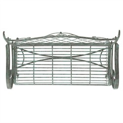 Anise French Country Antique Green Iron Outdoor Garden Bench|