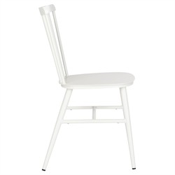 Elaine Modern Classic White Aluminum Outdoor Dining Chair - Set of 2|