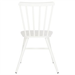 Elaine Modern Classic White Aluminum Outdoor Dining Chair - Set of 2|