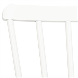 Elaine Modern Classic White Aluminum Outdoor Dining Chair - Set of 2|