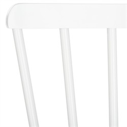 Elaine Modern Classic White Aluminum Outdoor Dining Arm Chair - Set of 2|