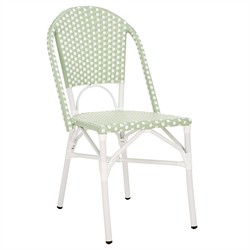Harley Modern Classic Green Woven Outdoor Bistro Chair - Set of 2|