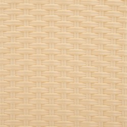 Hayden Coastal Beach Beige Woven Faux Wicker Round Outdoor Bistro Table - 24"|