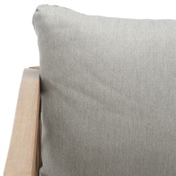 Sandy Coastal Beach Brown Wood Outdoor Lounge Arm Chair|