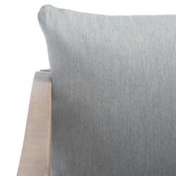 Sandy Coastal Beach Brown Wood Outdoor Sofa - 56"|