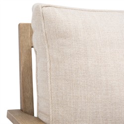 Camila Coastal Beach Beige Outdoor Loveseat|