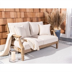 Camila Coastal Beach Beige Outdoor Loveseat|