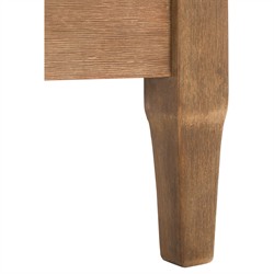 Camila Coastal Beach Dark Brown Outdoor Loveseat|