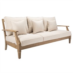 Camila Coastal Beach Beige Outdoor Sofa - 82"|