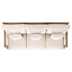 Camila Coastal Beach Beige Outdoor Sofa - 82"|