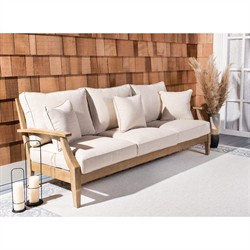 Camila Coastal Beach Beige Outdoor Sofa - 82"|