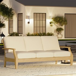 Camila Coastal Beach Beige Outdoor Sofa - 82"|