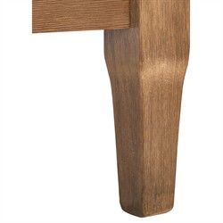 Camila Coastal Beach Dark Brown Outdoor Sofa - 82"|