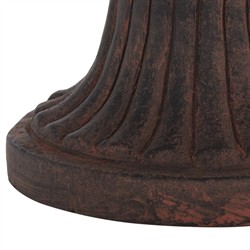 Romy French Country Brown Round Outdoor Pot Planter|