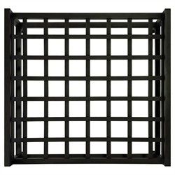 Eterna Traditional Cream Upholstered Black Aluminum Rectangular Outdoor Ottoman|