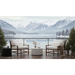 Vaterra Traditional Cream Upholstered Woven Rattan Brown Teak Outdoor Lounge Chair|