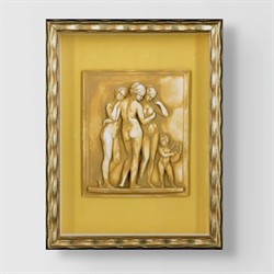 Stella Traditional Yellow Intaglio Gold Frame Mixed Media 2 - 9x12|