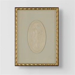 Nora Traditional Intaglio Soft Grey Mixed Media 1 - 5.5x10.5|